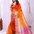 Tie and dye embroidered organza designer kanjeevaram saree
