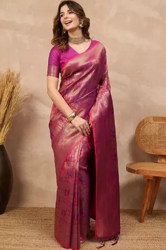 Woven design art silk designer kanjeevaram saree