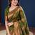 Floral zari silk blend kanjeevaram saree