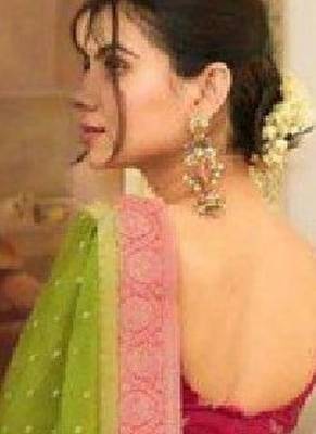 Woven design zari silk blend heavy work kanjeevaram saree 3