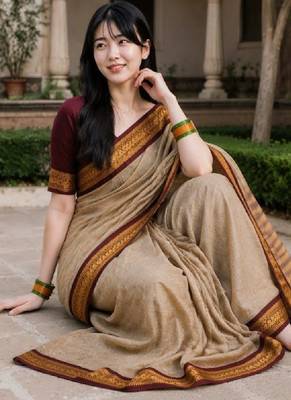 Pure cotton kanjeevaram saree 2