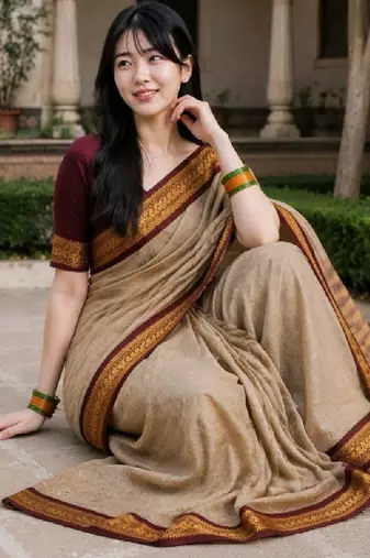 Pure cotton kanjeevaram saree