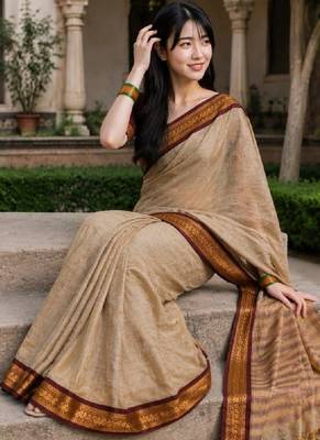 Pure cotton kanjeevaram saree 4