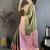 Floral zari silk blend kanjeevaram saree