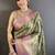 Floral zari silk blend kanjeevaram saree