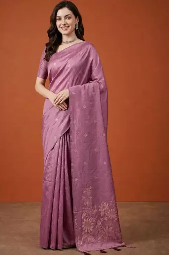 Floral pure cotton handloom kanjeevaram saree