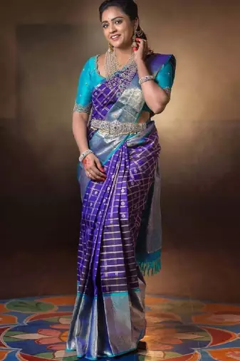 Zari art silk kanjeevaram saree