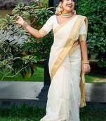 Striped kanjeevaram saree