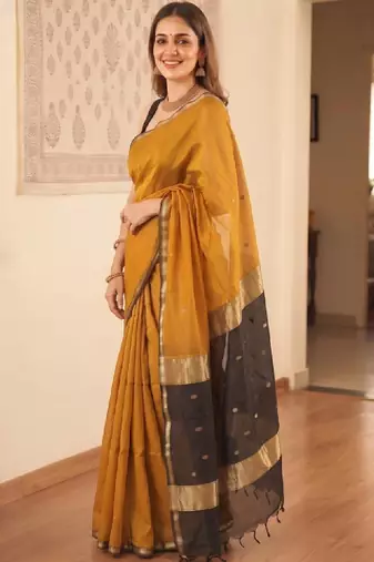 Zari silk blend kanjeevaram saree