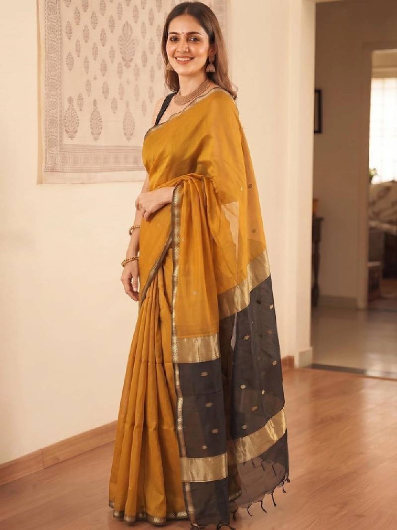Zari silk blend kanjeevaram saree