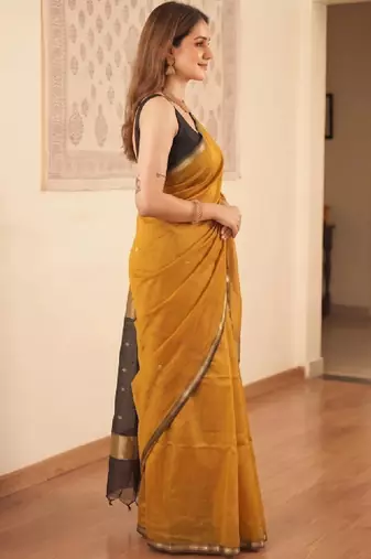 Zari silk blend kanjeevaram saree
