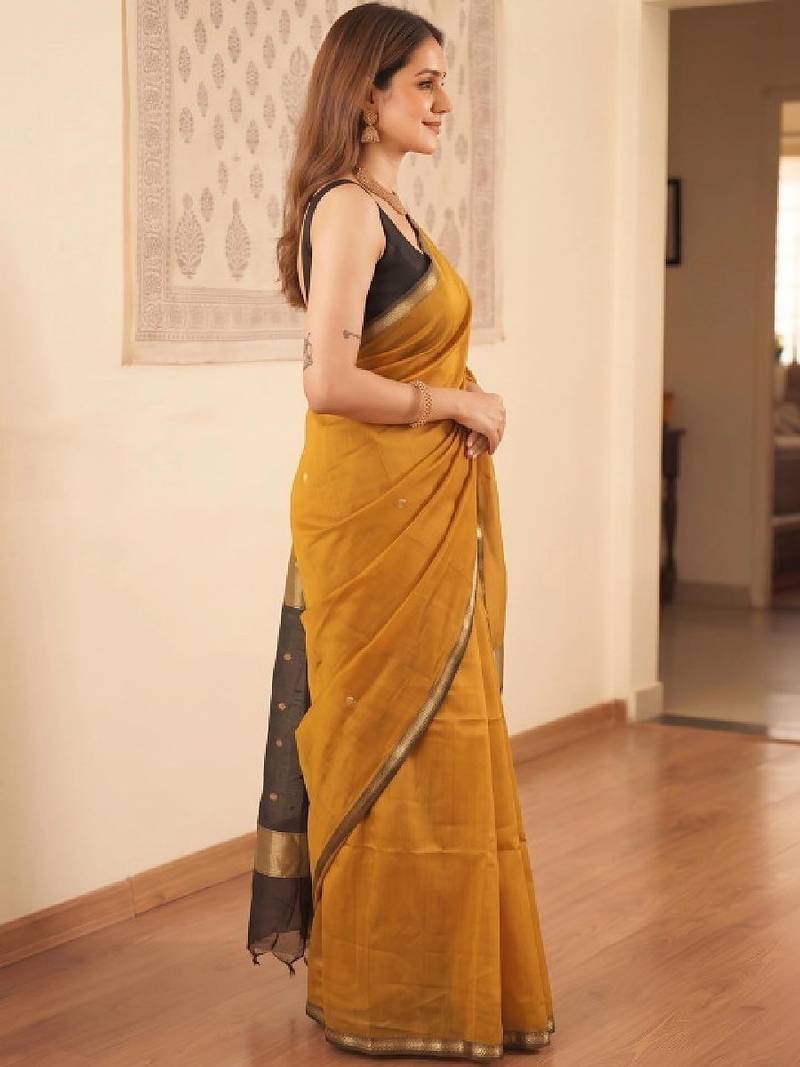 Zari silk blend kanjeevaram saree