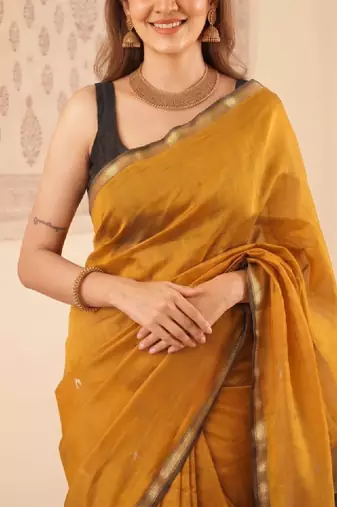 Zari silk blend kanjeevaram saree