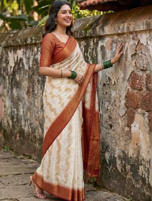 Woven design zari art silk designer kanjeevaram saree 3