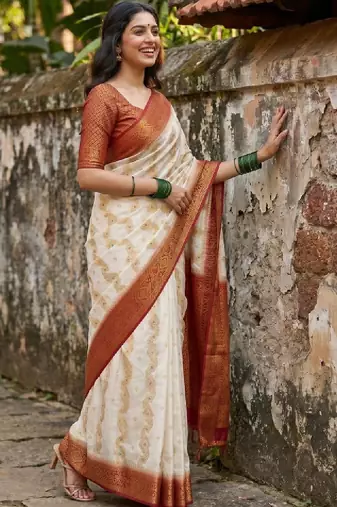 Woven design zari art silk designer kanjeevaram saree
