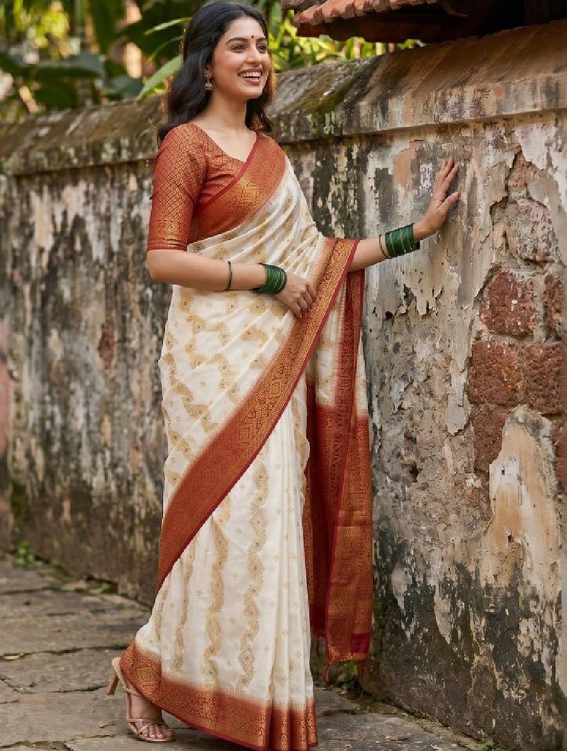 Woven design zari art silk designer kanjeevaram saree