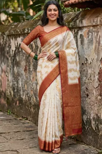 Woven design zari art silk designer kanjeevaram saree
