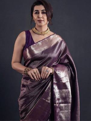 Woven design zari art silk kanjeevaram saree 1
