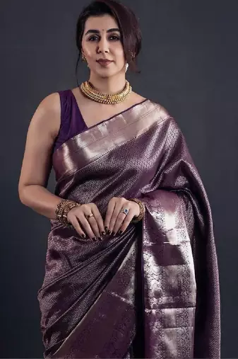 Woven design zari art silk kanjeevaram saree