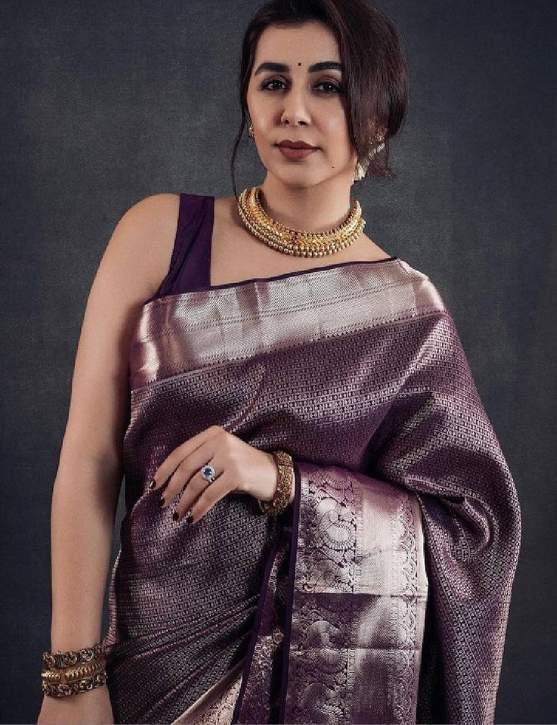 Woven design zari art silk kanjeevaram saree