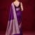 Woven design zari silk blend kanjeevaram saree