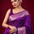 Woven design zari silk blend kanjeevaram saree
