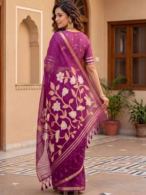 Woven design zari art silk kanjeevaram saree 2