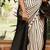 Striped pure crepe kanjeevaram saree