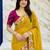 Embroidered pure georgette kanjeevaram saree