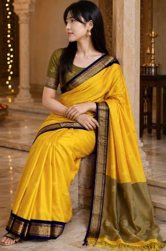Zari pure cotton kanjeevaram saree