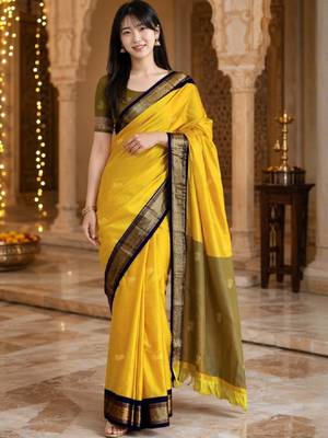 Zari pure cotton kanjeevaram saree 2