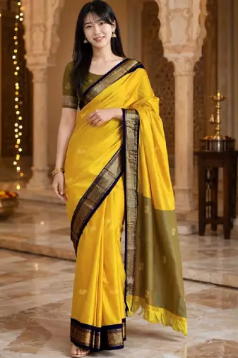 Zari pure cotton kanjeevaram saree