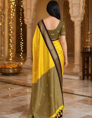 Zari pure cotton kanjeevaram saree 3