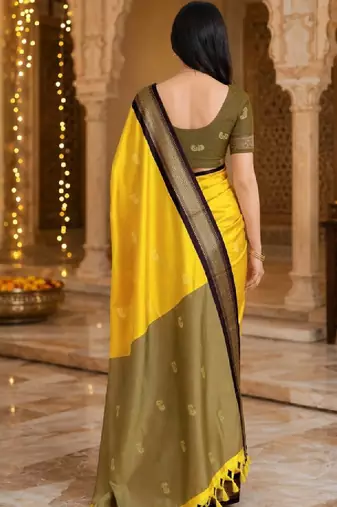 Zari pure cotton kanjeevaram saree