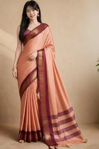Pure cotton kanjeevaram saree