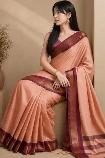 Pure cotton kanjeevaram saree