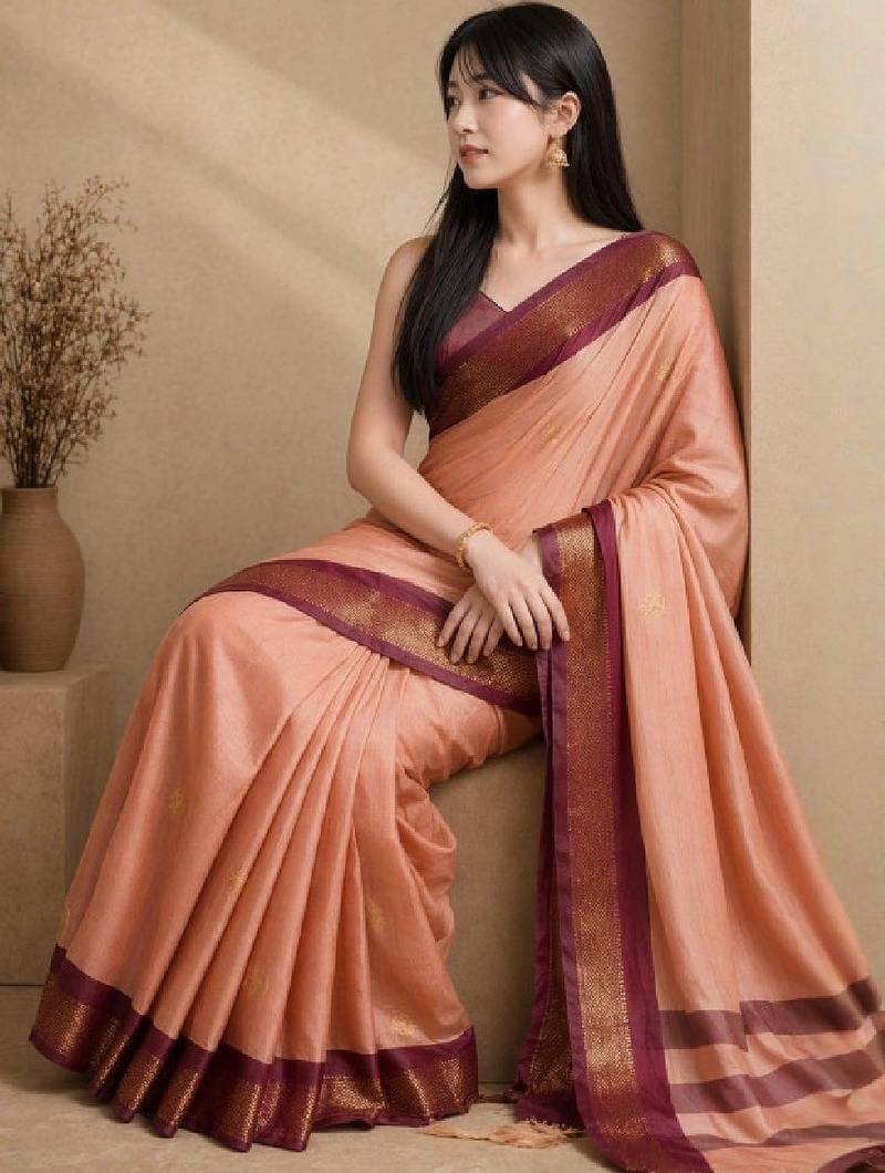 Pure cotton kanjeevaram saree