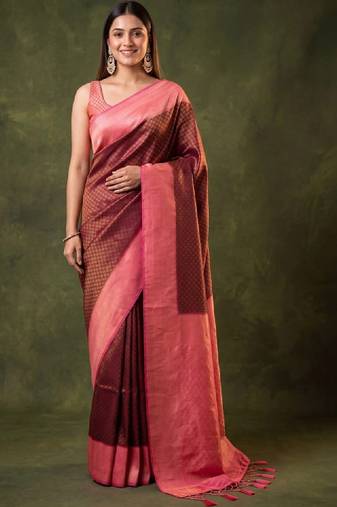 Woven design zari art silk kanjeevaram saree