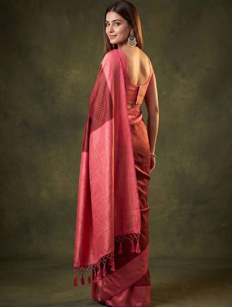 Woven design zari art silk kanjeevaram saree