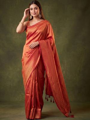 Woven design zari art silk kanjeevaram saree 1