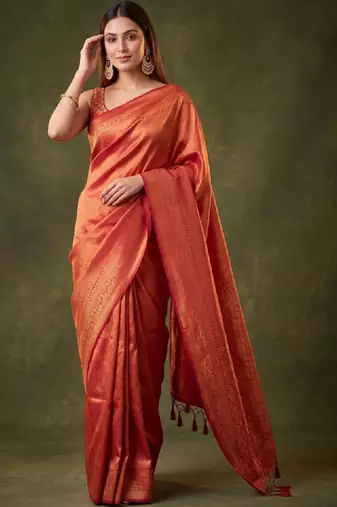 Woven design zari art silk kanjeevaram saree