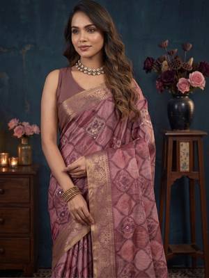 Woven design zari silk blend kanjeevaram saree 2
