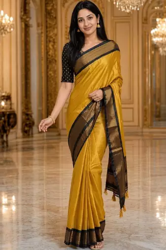 Woven design zari pure cotton kanjeevaram saree