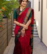 Zari silk blend kanjeevaram saree