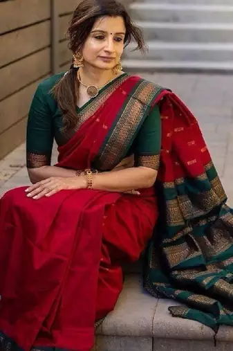 Zari silk blend kanjeevaram saree