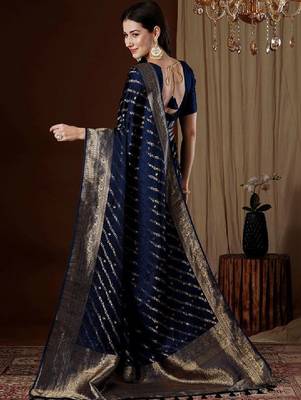 Ethnic motifs zari designer kanjeevaram saree 2
