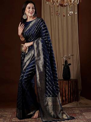 Ethnic motifs zari designer kanjeevaram saree 3