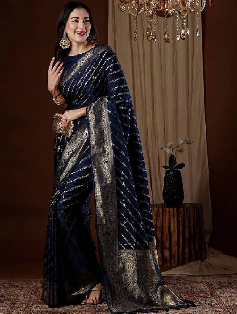 Ethnic motifs zari designer kanjeevaram saree