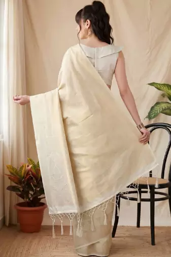 Woven design zari silk blend designer kanjeevaram saree