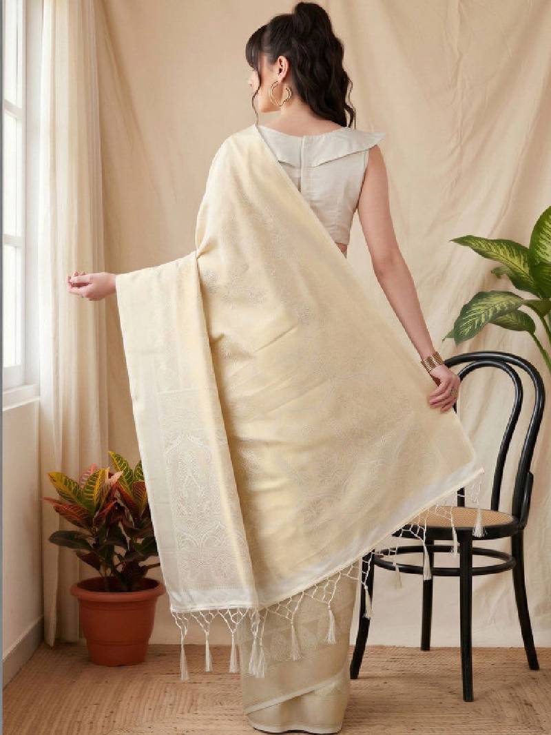 Woven design zari silk blend designer kanjeevaram saree